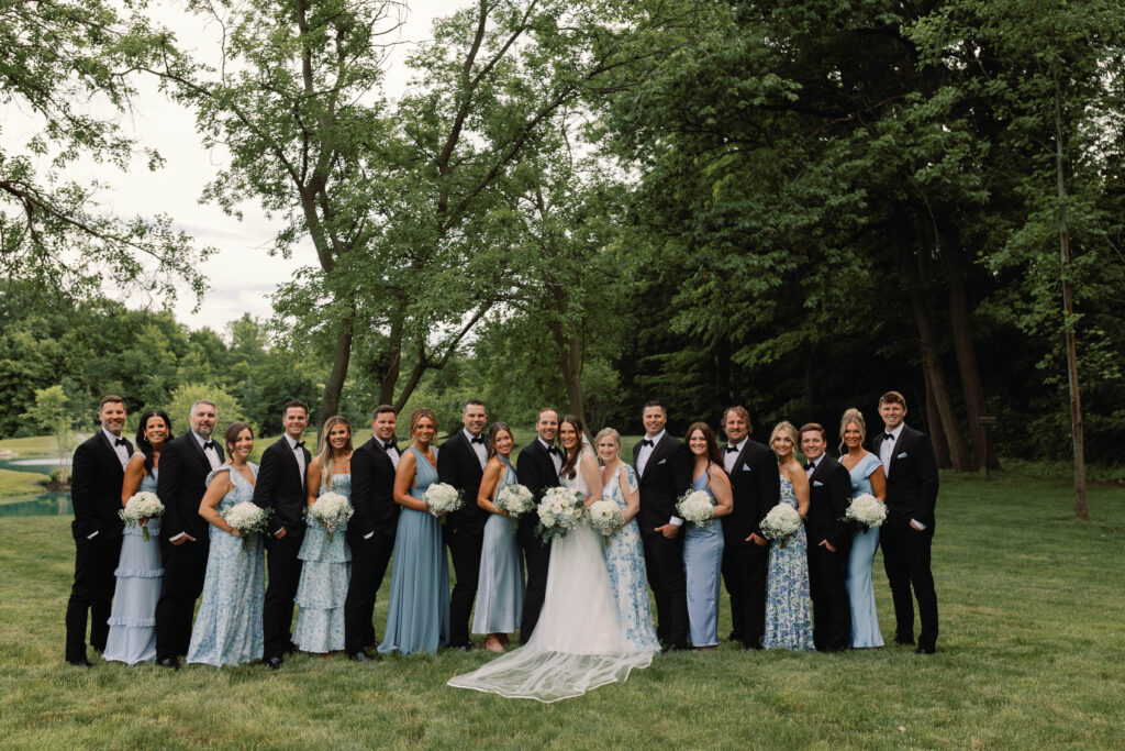 summer bridal party, summer weddings, michigan city wedding, white oak farm venue, classic wedding images, timeless wedding photographer, elegant wedding day, modern barn wedding, chicago wedding photographer, luxury wedding day