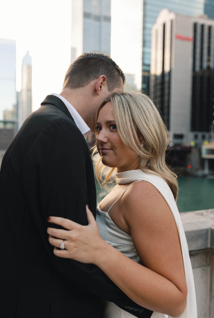 chicago river engagement photos, chicago engagement photo, chicago engaged