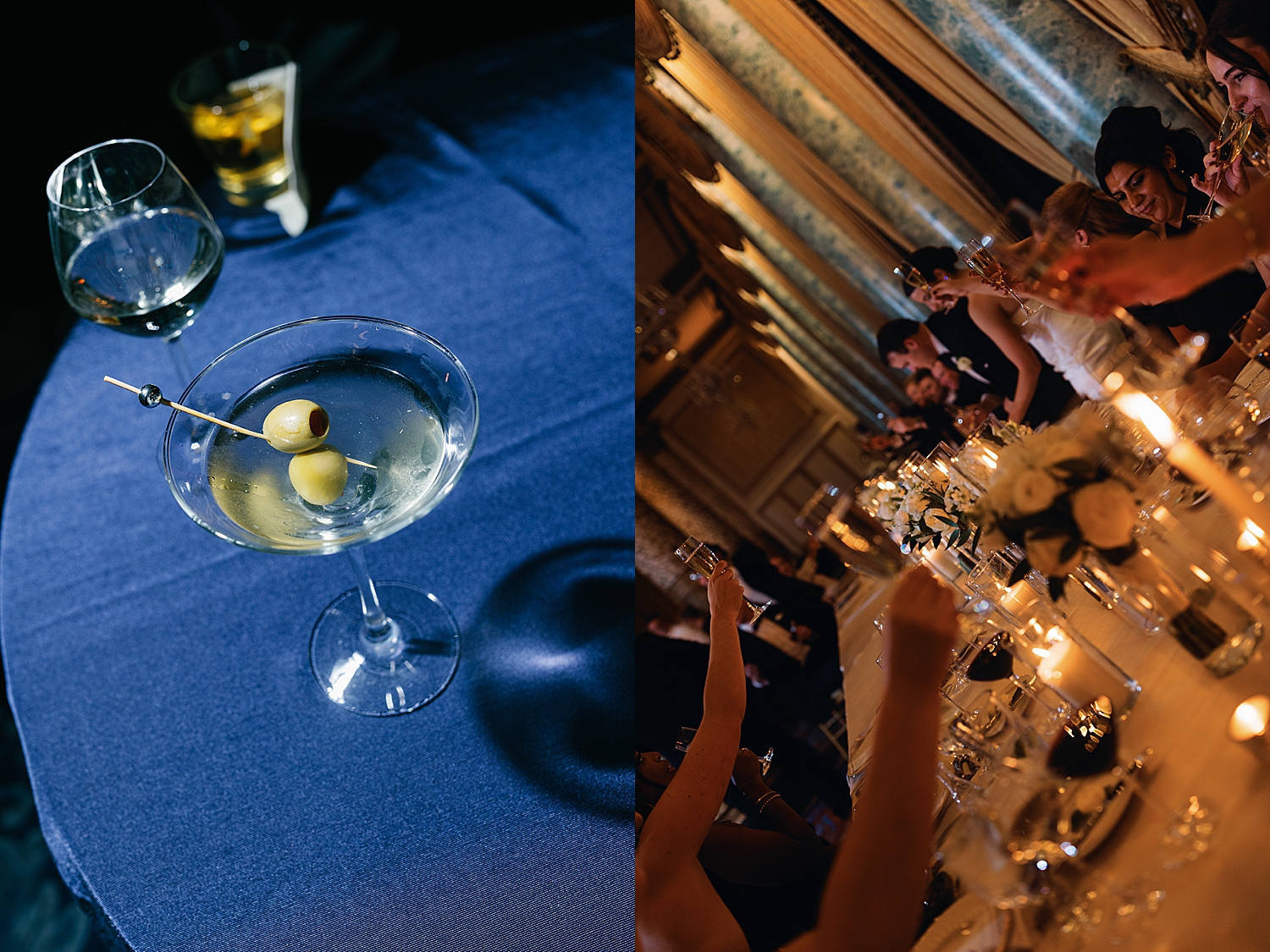 guests raise a roast for reception at The Drake