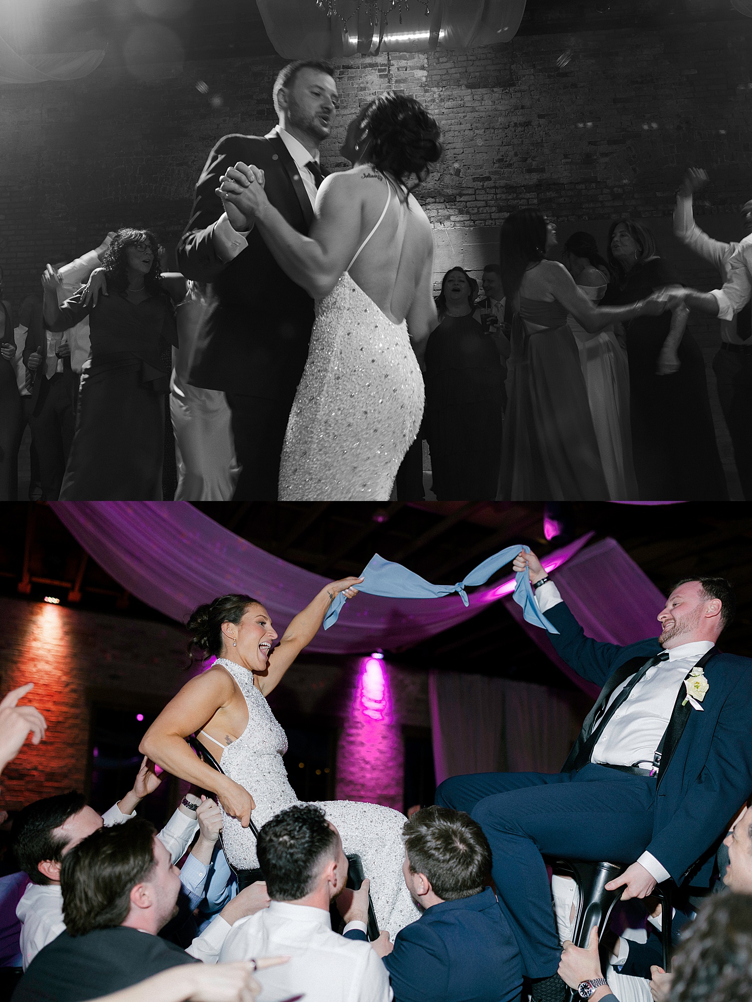 Newlyweds dance with their guests late into night by Rachel Andrade Photography